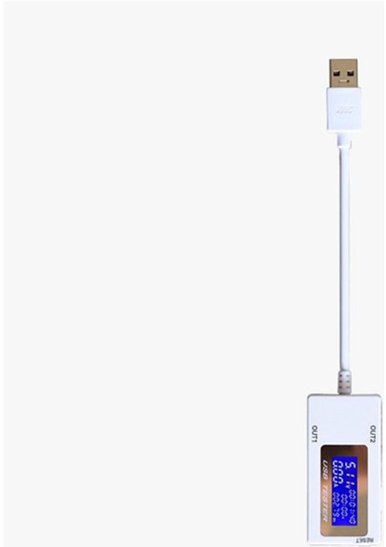 Mini Çift USB Akım Gerilim Test Cihazı USB Ampermetre Şarj Test Cihazı Monitör USB Bağlantı Noktaları Dijital Ekran Dc 4-30V 0-5A 0-150W (Yurt Dışından)