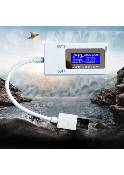 Mini Çift USB Akım Gerilim Test Cihazı USB Ampermetre Şarj Test Cihazı Monitör USB Bağlantı Noktaları Dijital Ekran Dc 4-30V 0-5A 0-150W (Yurt Dışından) fiyatları