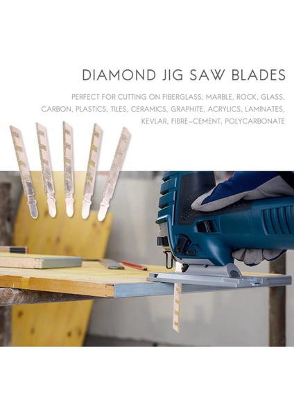 Adet 101MM 4 Inç T Shank Dekupaj Bıçakları Elmas Duvar Granit Fayans (Yurt Dışından)