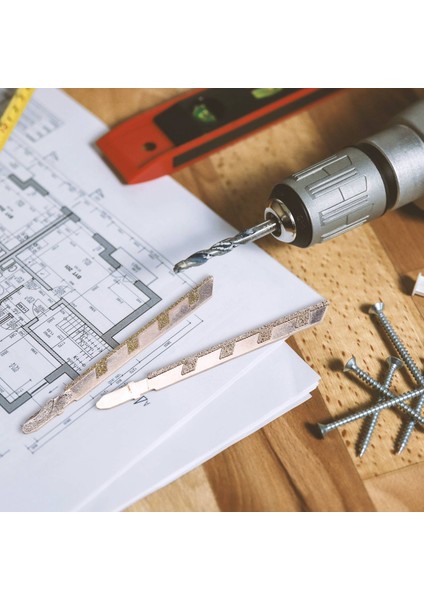 Adet 101MM 4 Inç T Shank Dekupaj Bıçakları Elmas Duvar Granit Fayans (Yurt Dışından)