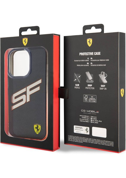 iPhone 15 Pro Max Kılıf Ferrari Orjinal Lisanslı Transparan Sf Yazılı Kenarları Renk Geçişli Siyah indirimleri