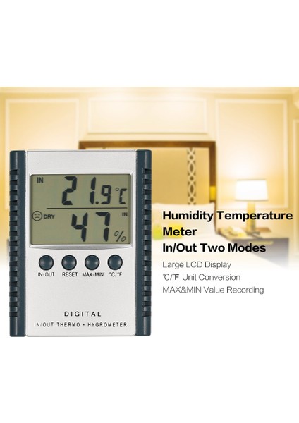 HC520 Dijital Nem Boyu Ölçer Mini LCD Termometre Higrometre (Yurt Dışından) fırsatları