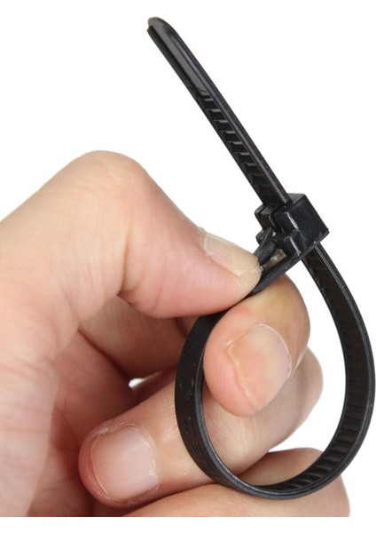 Panda Online 150X8MM 100 Adet Naylon Plastik Çıkarılabilir Yeniden Kullanılabilir Kablo Bağı Zip Sarar Cırcır Bağları Tel (Yurt Dışından) fırsatları