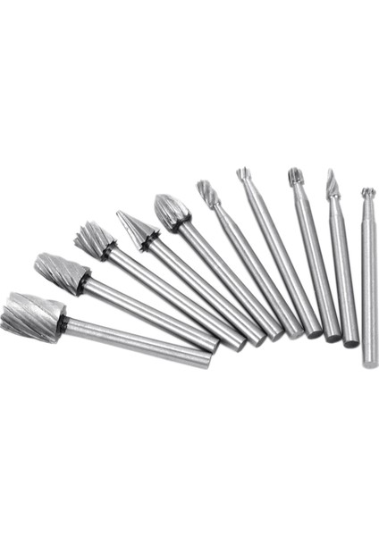 Flyeer 2020 10 Adet Hss Tungsten Karbür Döner Kesme Çapak Seti Öğütücü ve 2 Adet Kauçuk 2 Delik Yarış Arabası Susturucu Egzoz Askı Burç (Yurt Dışından)