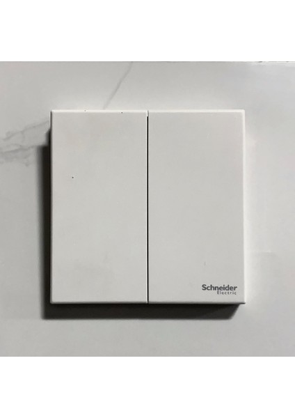 Schneider 86 Ev Gizli Yueyuan Serisi Zarif Beyaz Çift Kontrol Anahtarı Üç Delikli 16A Soket USB Boş Panel (Yurt Dışından)