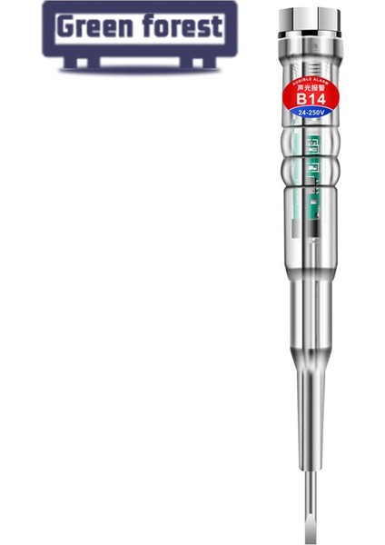 Yeşil Orman Elektrik Test Cihazı Sesli Alarm 24-250 V Özel Indüksiyon Elektrikli Tornavida Kalem (Yurt Dışından)