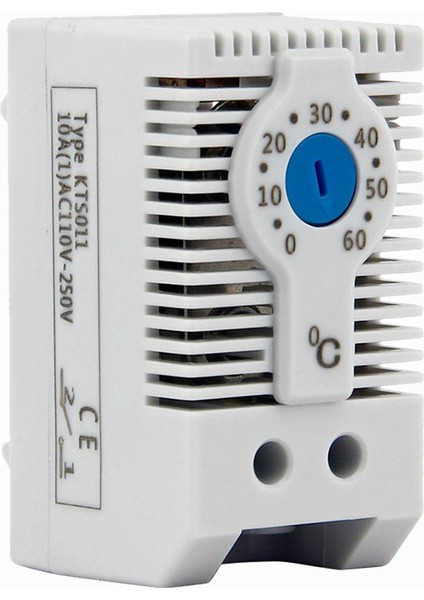 KTS011 No Normalde Açık Ayarlanabilir Mekanik Sıcaklık Kontrol Cihazı Kabin Termostatı Din Rayı, Soğutma Için Kullanılır (Yurt Dışından)