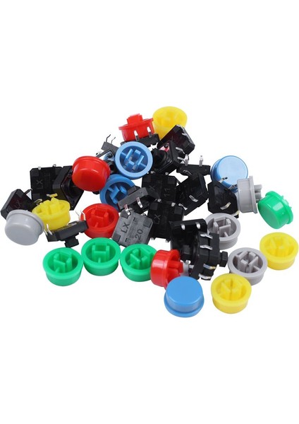 20 Adet 12MMX12MMX7.3MM 4p Dıp Montajlı Anlık Dokunsal Anahtar Kapaklı (Yurt Dışından) fiyatları