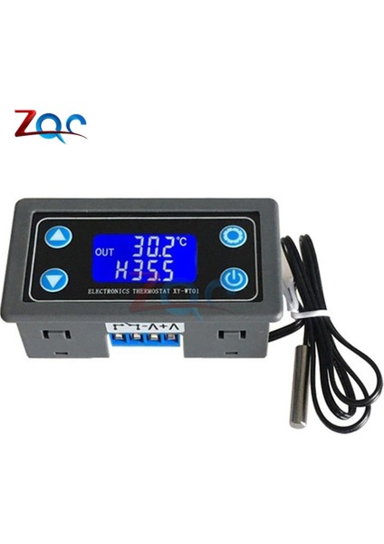 10A Termostat Dijital Sıcaklık Kontrol Cihazı Dc 6V-30V Termal Regülatör Termokupl Termostat LCD Ekran Sensörü 12V 24V (Yurt Dışından)