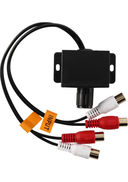 2x Araba Ev Ses Amplifikatörü Bas Rca Kazanç Seviyesi Ses Kontrol Düğmesi Lc-1 Siyah (Yurt Dışından)