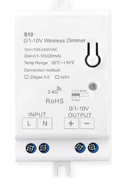 Ncanruı AC100-240V Zigbee 0/1-10V LED Işık Dimmer Denetleyici Akıllı Yaşam Tuya Kontrol Uygulaması Için 0-10V LED Kısılabilir Sürücü (Yurt Dışından)