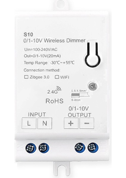 Ncanruı AC100-240V Zigbee 0/1-10V LED Işık Dimmer Denetleyici Akıllı Yaşam Tuya Kontrol Uygulaması Için 0-10V LED Kısılabilir Sürücü (Yurt Dışından)