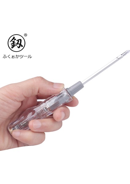 Japonya Fukuoka Çift Kullanımlı Elektrikli Test Kalemi Tornavida Kelime Çapraz Toplu Kafa Test Kalemi Ev Elektrikçi Testi Sıfır Yangın Teli (Yurt Dışından)