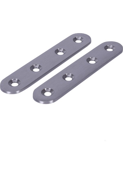 Sabitleme Plakası Braketleri Desteği-2 x Düz Sabitleme Plakası 1 x Çile ve Zımba-Gümüş (Yurt Dışından)