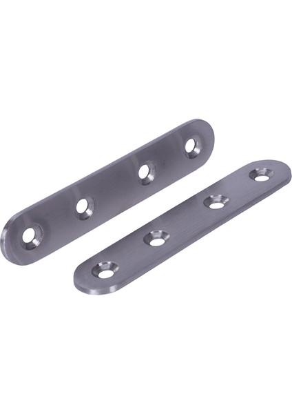 Sabitleme Plakası Braketleri Desteği-2 x Düz Sabitleme Plakası 1 x Çile ve Zımba-Gümüş (Yurt Dışından)