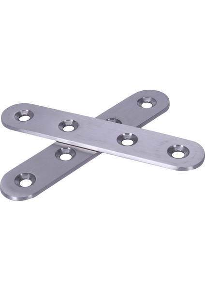 Sabitleme Plakası Braketleri Desteği-2 x Düz Sabitleme Plakası 1 x Çile ve Zımba-Gümüş (Yurt Dışından)