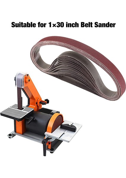 15 Adet 1X30 Inç Alüminyum Oksit Zımpara Kayışları Ağır Zımpara Kayışları Çok Amaçlı Aşındırıcı Kayışlar Zımpara Kayışı Tezgahı (Yurt Dışından)