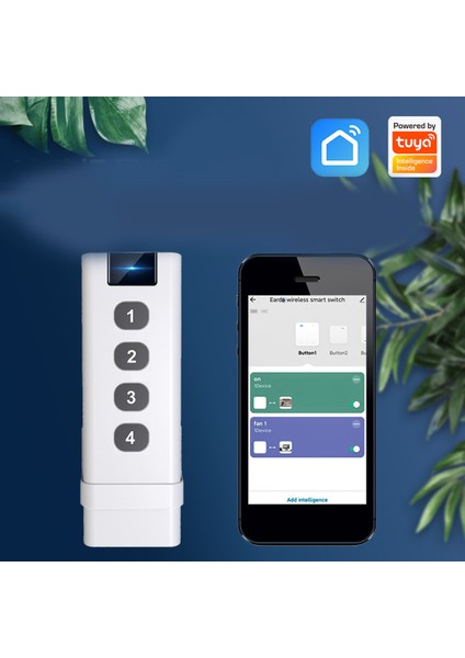 Tuya Zigbee Akıllı Ev Kablosuz Sahne Anahtarı 4'lü Uzaktan Kumanda (Yurt Dışından)