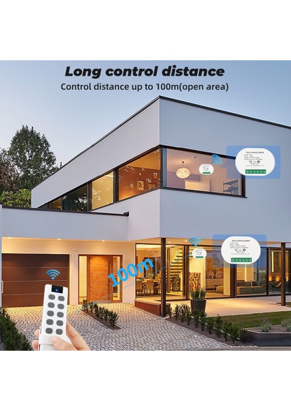 Smatrul - Kablosuz Işık Anahtarı - Mini Kesici Rf 433MHZ - 10 Tuşlu Uzaktan Kumanda - Röle Zamanlayıcı Alıcı - 16A 110V 220V (Yurt Dışından) fırsatları