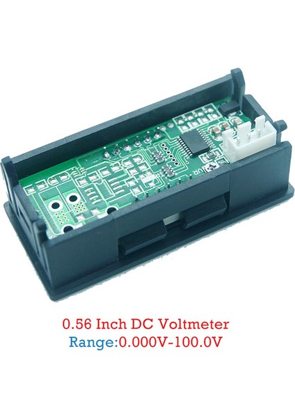 4x 0.56 Inç Mini Dijital LED Ekran 4 Bit 0-100 V Voltmetre Paneli Volt Gerilim Ölçer Test Cihazı (Yurt Dışından)