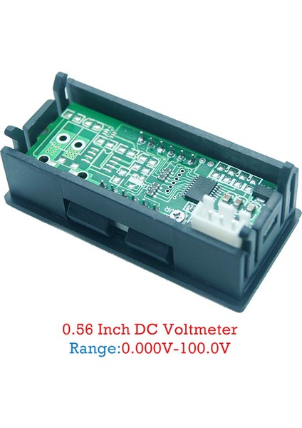 4x 0.56 Inç Mini Dijital LED Ekran 4 Bit 0-100 V Voltmetre Paneli Volt Gerilim Ölçer Test Cihazı (Yurt Dışından)