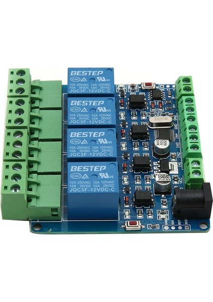 Ha Modbus Rtu 4 Kanal 12V Röle Çıkışı Devre Kartı Modülü Anahtar Girişi RS485 / Ttl-Yeşil (Yurt Dışından) indirimleri
