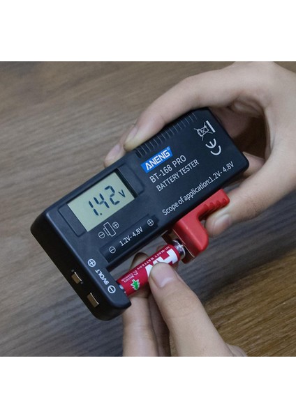 Aneng Dijital Ekran Pil Test Cihazı Aa Aaa CD 9V 1.2V-4.8V Düğme Hücre Volt Test Cihazı (Yurt Dışından)