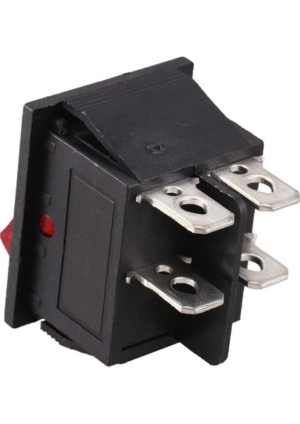 Srıwen 2x Kırmızı Işık Aydınlatmalı 4 Pin Dpst On/off Geçmeli Basmalı Anahtar 16A 20A 250V Ac (Yurt Dışından)