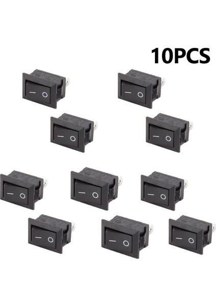 【ayak Koltuk】 10 Adet On/off Geçiş Anahtarları Dc 12 V 16A 2-Pin Oto Araba Kamyon Tekne Yuvarlak Rocker Anahtarı (Yurt Dışından)