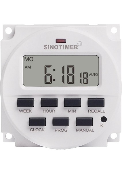 Adet Sinotimer TM618N-2 LCD Dijital Programlanabilir Zamanlayıcı Anahtarı 220V Ac 1.6 Inç Röle Içi ve Geri Sayım Süresi Fonksiyonu (Yurt Dışından)