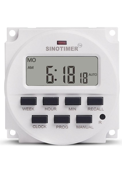 Adet Sinotimer TM618N-2 LCD Dijital Programlanabilir Zamanlayıcı Anahtarı 220V Ac 1.6 Inç Röle Içi ve Geri Sayım Süresi Fonksiyonu (Yurt Dışından) modelleri