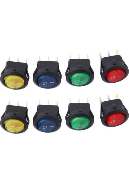 x 12V LED Aydınlatmalı Rocker Açma-Kapama Geçiş Spst Anahtarı Dash Işık Araba Tekne (Yurt Dışından)