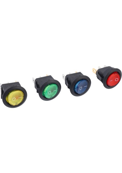x 12V LED Aydınlatmalı Rocker Açma-Kapama Geçiş Spst Anahtarı Dash Işık Araba Tekne (Yurt Dışından)