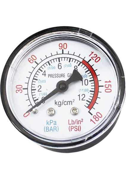 Y50 Hava Kompresörü Basınç Göstergesi Basınç Kalibratörü Çift Ölçekli Manometre - Beyaz (Yurt Dışından) fiyatları