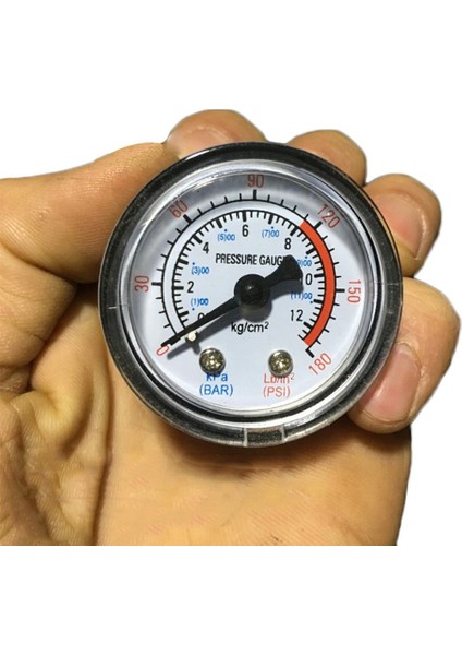 Y50 Hava Kompresörü Basınç Göstergesi Basınç Kalibratörü Çift Ölçekli Manometre - Beyaz (Yurt Dışından) fırsatları