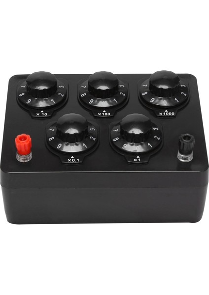 Siyah Direnç Kutusu Demir Değişken On Yıllık Direnç 0-9999,9 Ohm (Yurt Dışından)