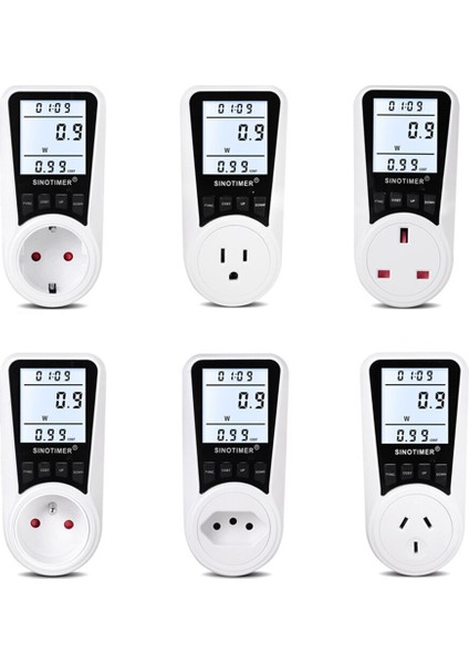 220 V Dijital LCD Güç Ölçer Wattmetre Soket Watt Kwh Enerji Ölçer Ölçüm Çıkışı Güç Analizörü (Yurt Dışından) modelleri