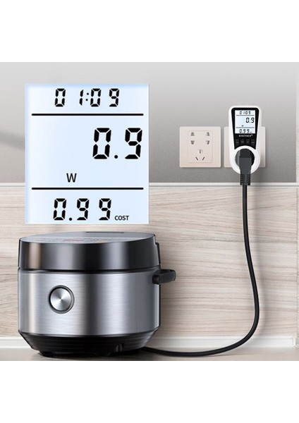 220 V Dijital LCD Güç Ölçer Wattmetre Soket Watt Kwh Enerji Ölçer Ölçüm Çıkışı Güç Analizörü (Yurt Dışından) indirimleri