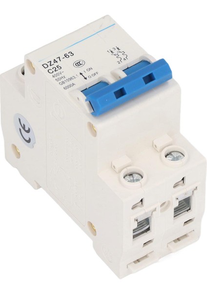 Alçak Gerilim Hava Anahtarı, 2p Minyatür Devre Kesici Modüler Yapı PA66 Bina Aydınlatma Sistemi Için Naylon Kabuk (Yurt Dışından)