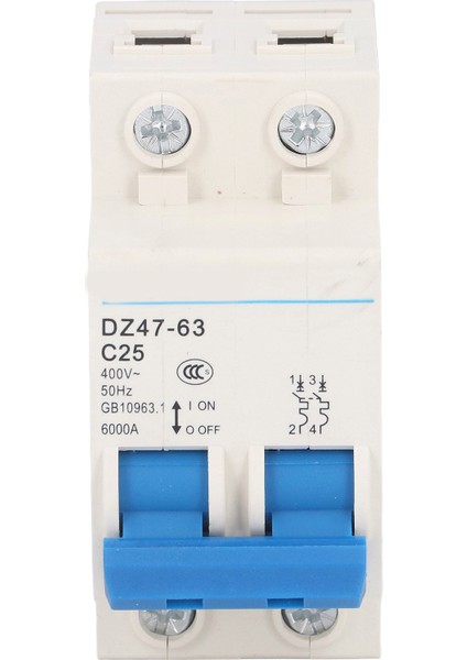 Alçak Gerilim Hava Anahtarı, 2p Minyatür Devre Kesici Modüler Yapı PA66 Bina Aydınlatma Sistemi Için Naylon Kabuk (Yurt Dışından) fiyatları