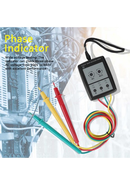 SP8030 Dijital Faz Dönüşü Göstergesi LED Buzzer Sıra Ölçer Idm (Yurt Dışından) fiyatları