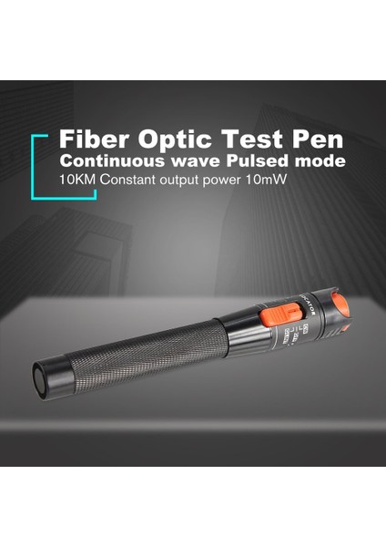 Kırmızı Lazer Fiber Optik Görsel Arıza Tespit Cihazı Fiber Optik Test Kalemi 10MW 10KM - Siyah (Yurt Dışından) modelleri