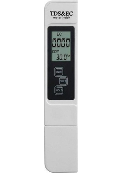 Kalem Sıcaklık Ölçer 3'ü 1 Arada Tds&ec Algılama LCD Dijital Su Kalitesi Test Kalemi (Yurt Dışından)