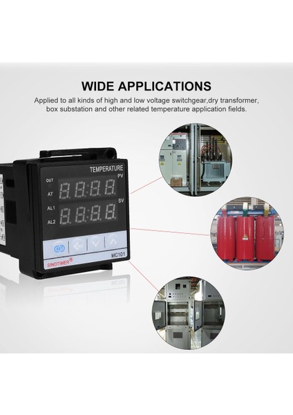 Sınotımer Termostat Termometre Ssr Röle Çıkışı Pıd Sıcaklık Kontrol Cihazı (Yurt Dışından)