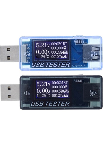 USB Test Cihazı Dc Metre 4 V-30 V Test Cihazı Dijital Voltmetre Volt Metre Bankası Wattmetre Gerilim Test Cihazı Mavi (Yurt Dışından) indirimleri