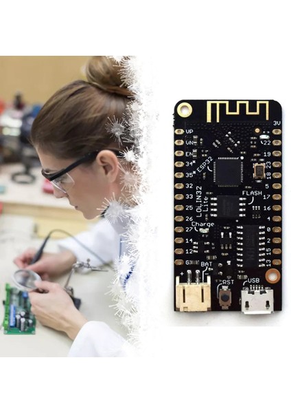Kablosuz Geliştirme Kartı Anteni Mikro USB Kartı Lityum Pil Arayüzü - Siyah (Yurt Dışından) indirimleri