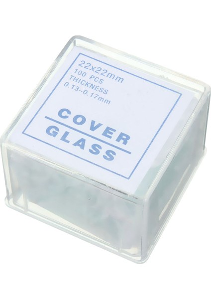 Cam LAMELLER-100 Adet 22*22MM Mikroskop Kapağı Cam-Şeffaf (Yurt Dışından) indirimleri
