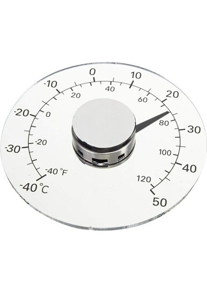 Parça Şeffaf Şeffaf Çok Fonksiyonlu Termometre Sıcaklık Pencere Termometre Saat Hava Durumu Aracı (Yurt Dışından)