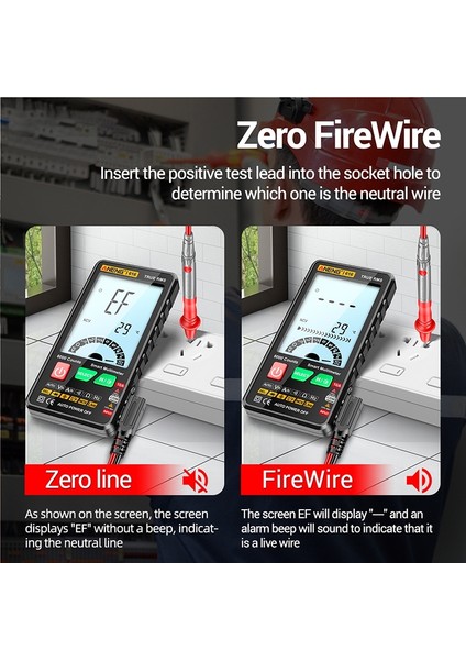 Aneng Akıllı Dijital Multimetre 6000 Sayım Ac/dc Gerilim Akım Ölçer Ncv Algılama Test Cihazı (Yurt Dışından) indirimleri