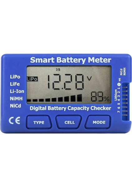 5'i 1 Arada Akıllı Dijital Pil Ölçer LCD Arka Işık Ekranlı Pil Ccity Denetleyicisi Dijital Wattmetre (Yurt Dışından)